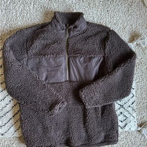 Brown Sherpa fleece